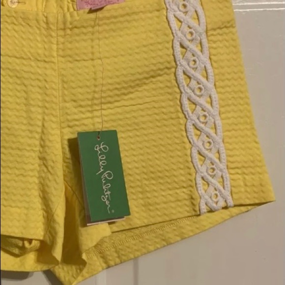 Lilly Pulitzer Liza Shorts NWT Size 8 Sunglow - Picture 2 of 7